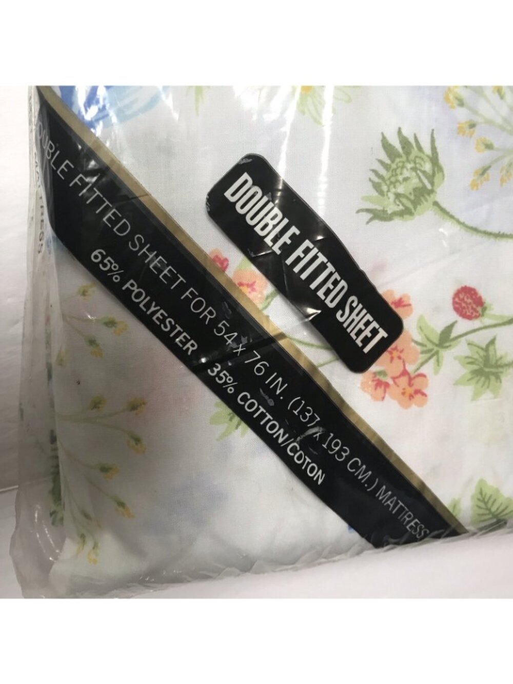 Vintage Pequot Double Fitted Sheet Floral Berries Cottage Gardens 54"x76" USA - Picture 4 of 12